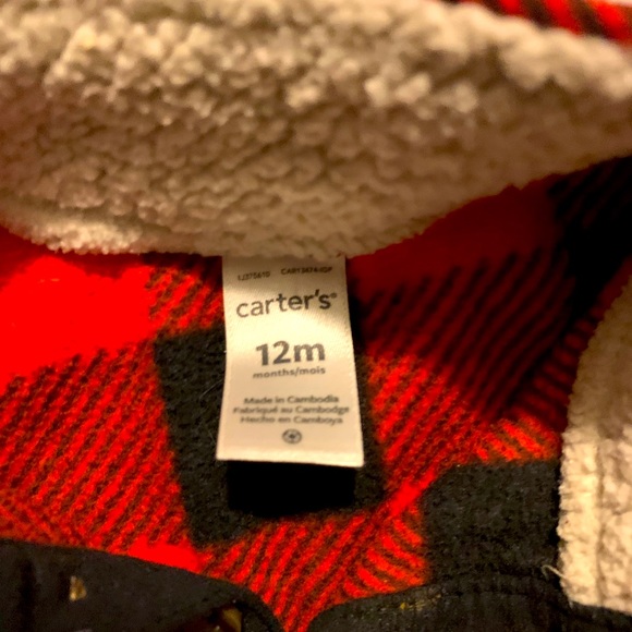 Carter’s 12 month 2 piece plaid outfit - Picture 5 of 5